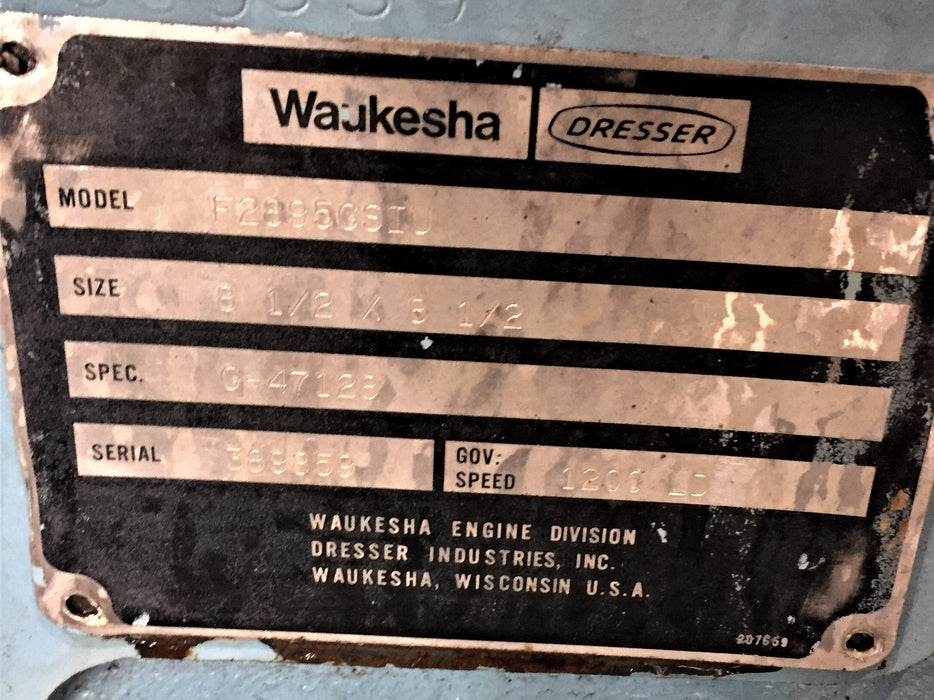 WAUKESHA F2895GSIU ENGINE (CORE) QR1362