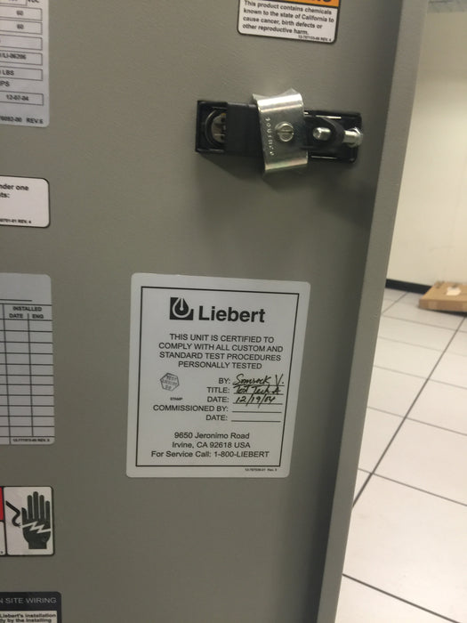 New LIEBERT UPS System, 600V, 208/120 output, MODEL PPB075C