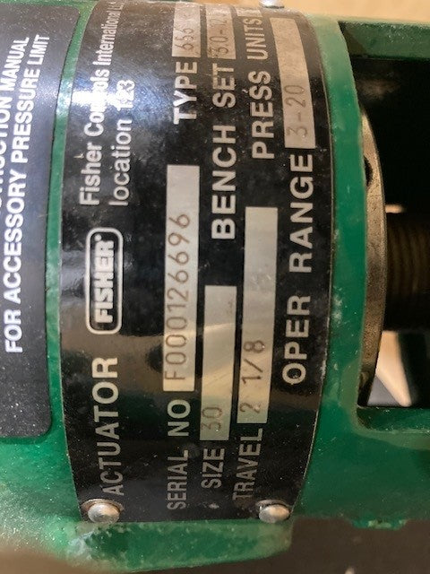 NEW FISHER ACTUATORS ( QTY 3 Price $500.ea.)