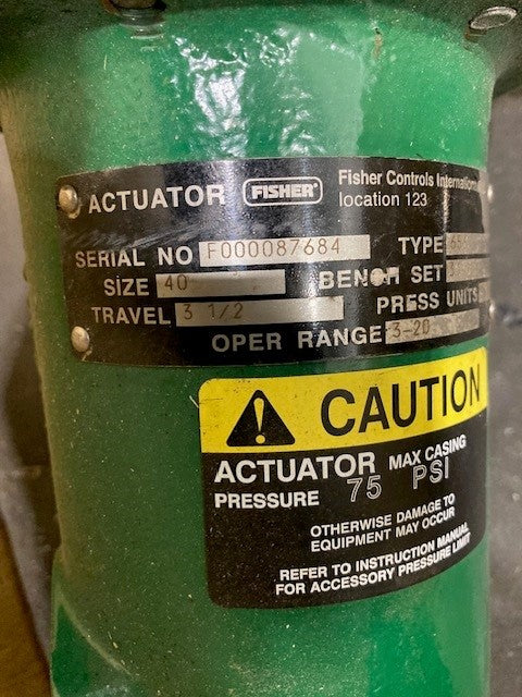 NEW FISHER ACTUATORS ( QTY 3 Price $500.ea.)