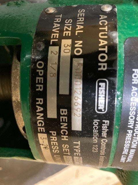 NEW FISHER ACTUATORS ( QTY 3 Price $500.ea.)