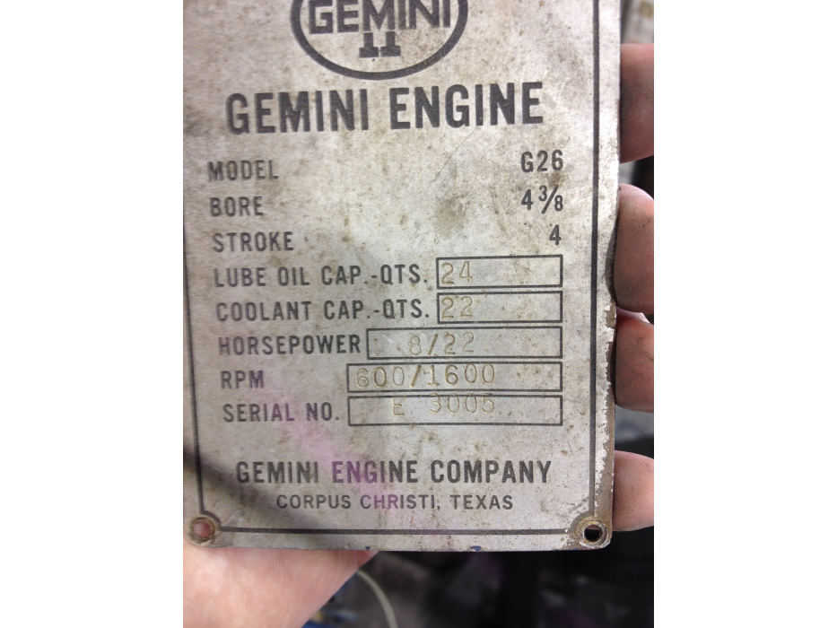 Rebuilt Gemini EG26 Engine (CALL FOR PRICING)