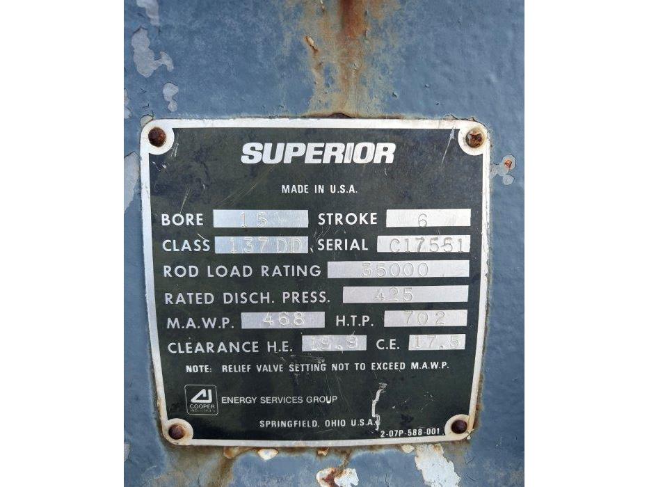 Superior MW64 Used Compressor Frame Core *