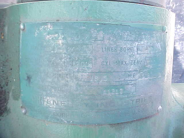 ENERGY INDUSTRIES (EI), COMPRESSOR CYLINDER CLASS 83C 4" BORE